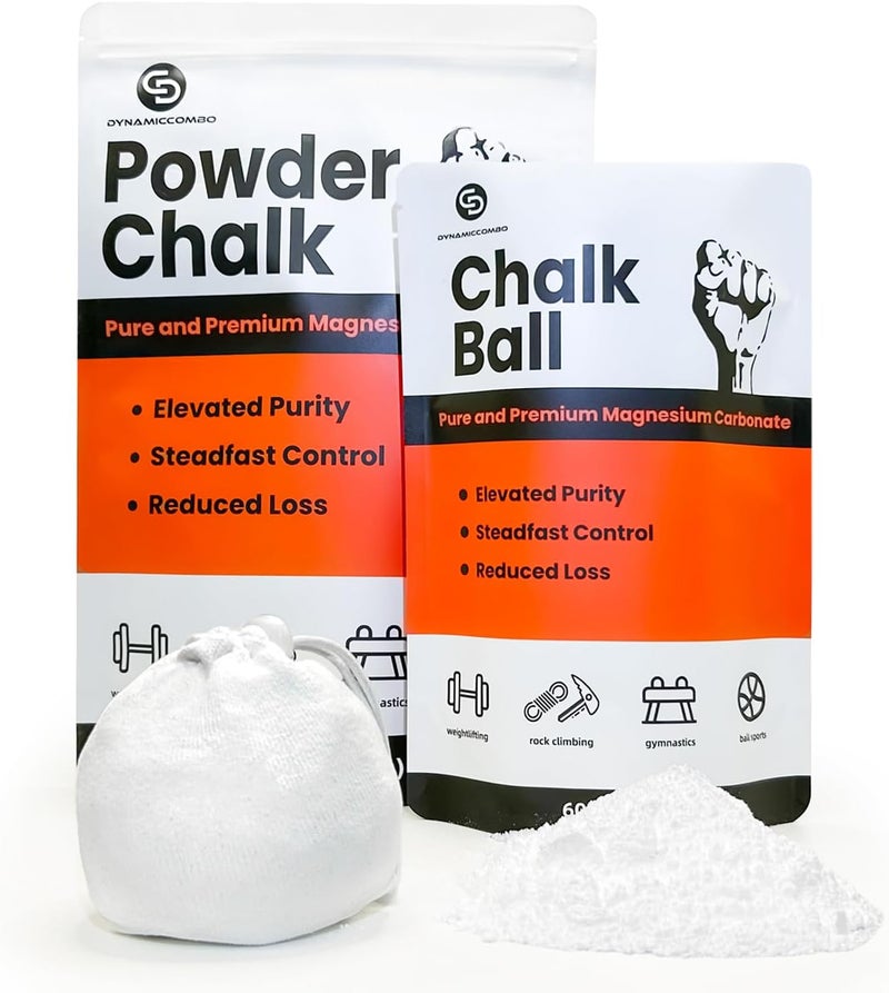 DYNAMICCOMBO Climbing Chalk | Ultra-Fine Gym Chalk Powder for Weight Lifting, Bouldering & Gymnastics - Image 1